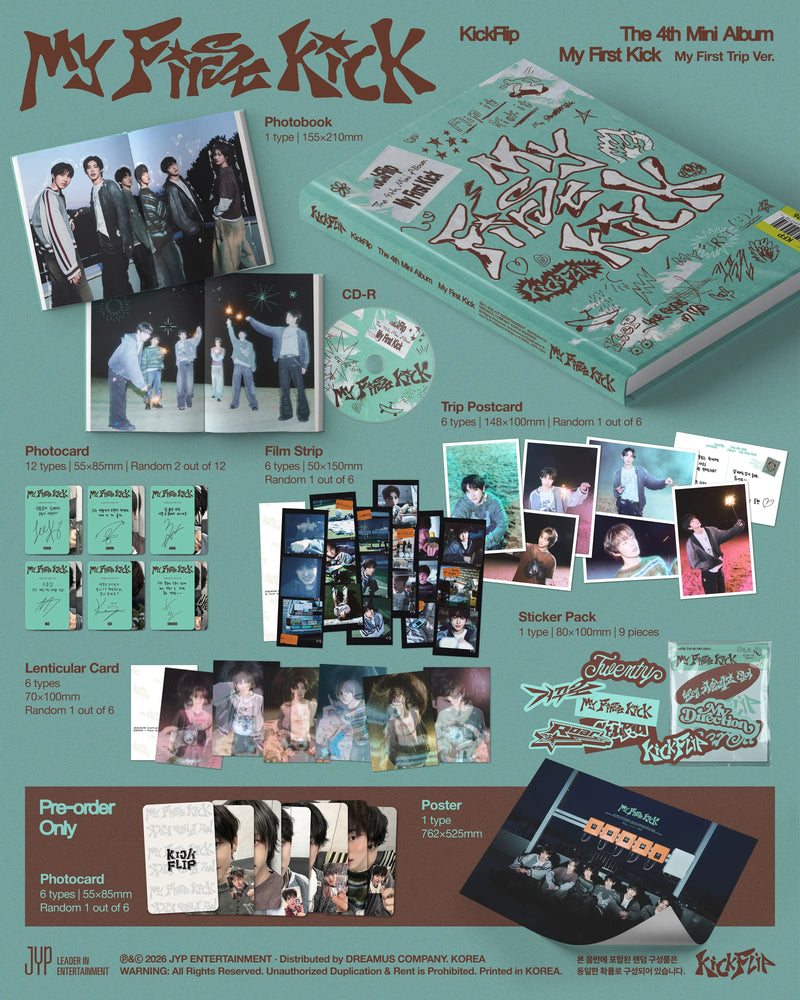 KICKFLIP - 4TH MINI ALBUM - MY FIRST KICK (MY FIRST TRIP VER.)