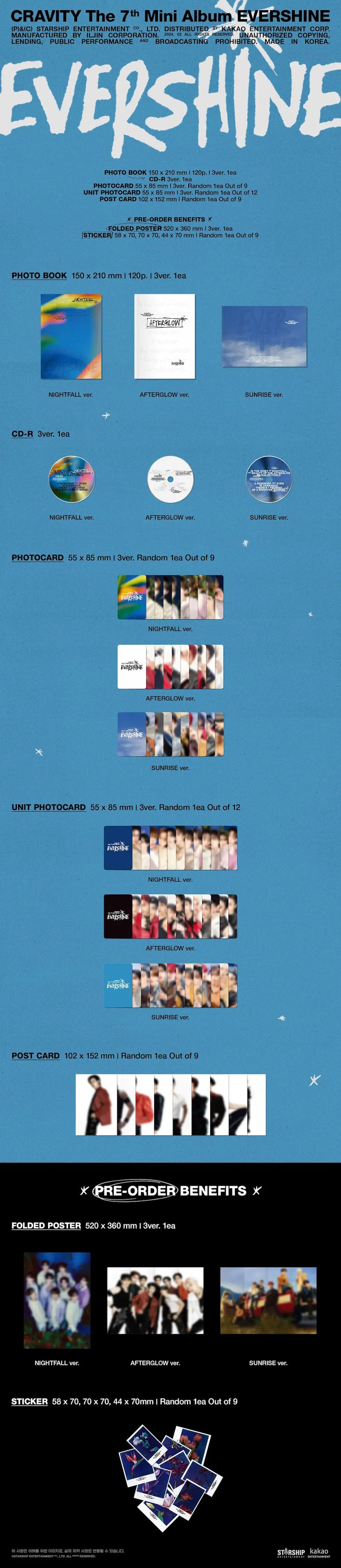 (DEAL) CRAVITY - 7TH MINI ALBUM - EVERSHINE