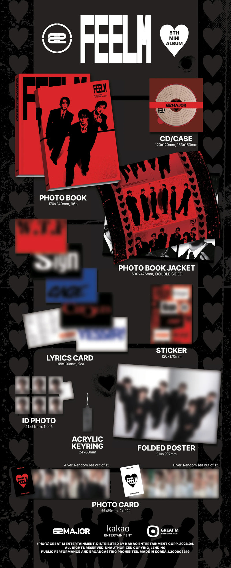 82MAJOR - 5TH MINI ALBUM - FEELM (PHOTOBOOK VER.)