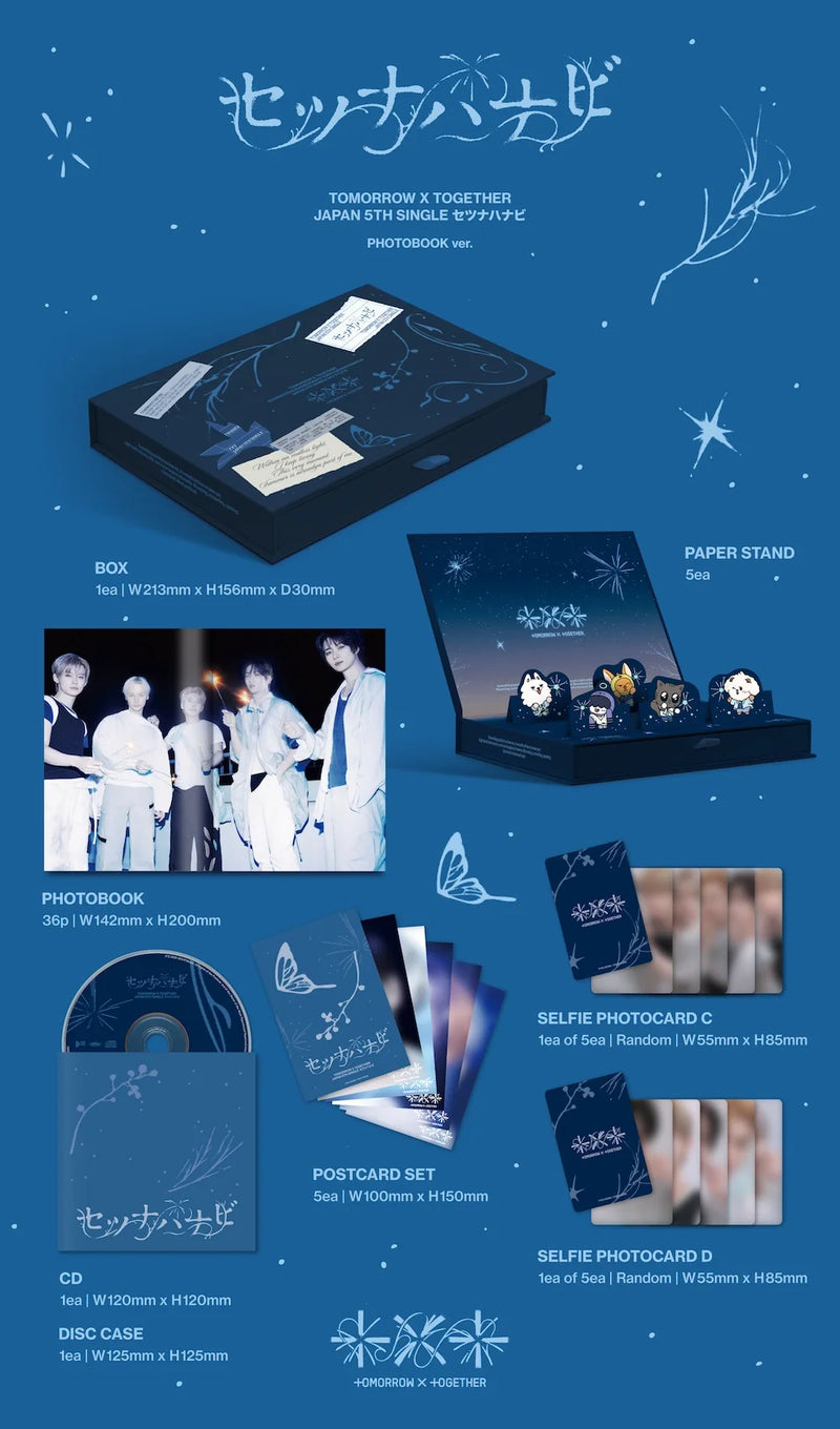 (PREORDER LATE SEPT) TXT - JAPAN 5TH SINGLE ALBUM - SETSUNA HANABI (PHOTOBOOK EDITION)