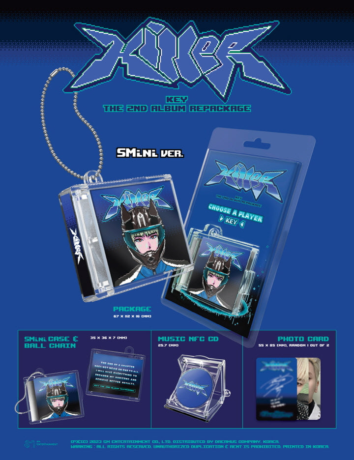 KEY - SHINee - 2ND REPACKAGE ALBUM - KILLER (SMINI VER.)