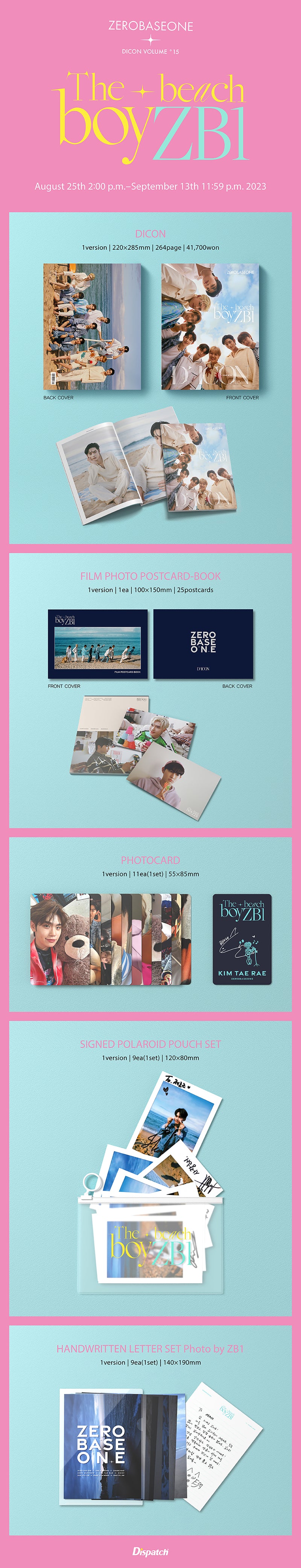 ZEROBASEONE - DICON VOLNUME N°15 : THE BEACH BOYZB1 (GROUP VER.)