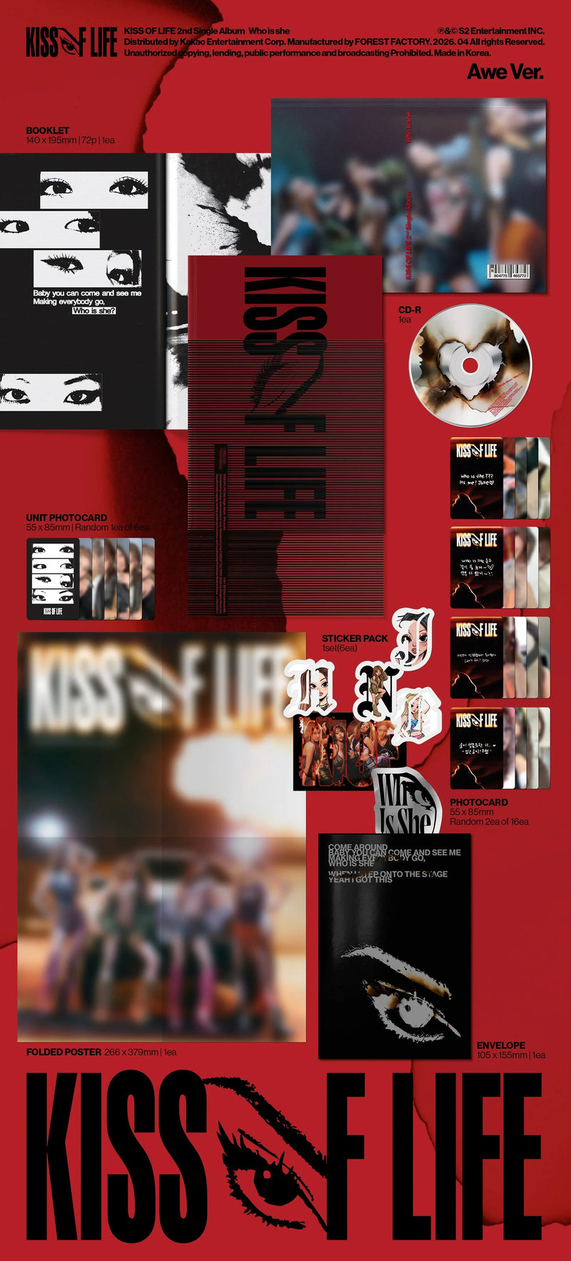 KISS OF LIFE - 2ND SINGLE ALBUM - WHO IS SHE (AWE VER.)