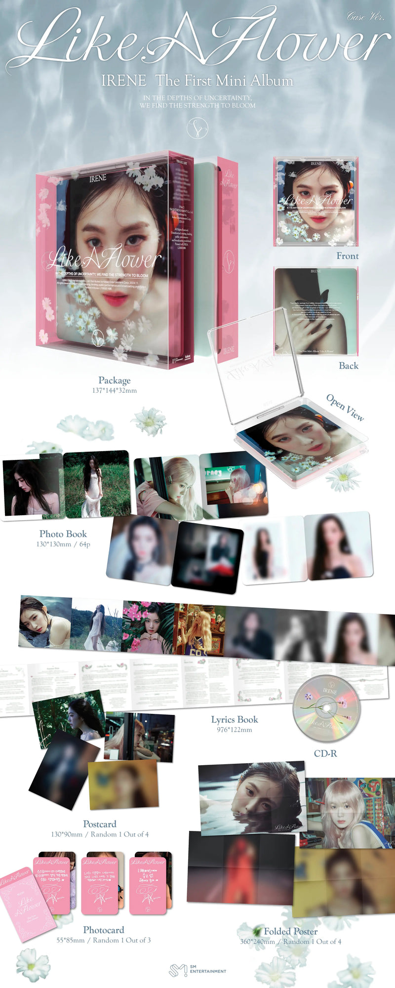 RED VELVET - IRENE 1ST MINI ALBUM - LIKE A FLOWER (CASE VER.)