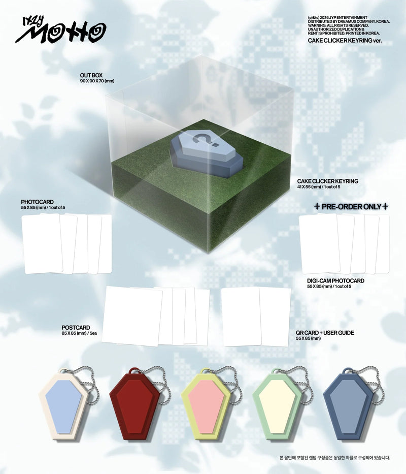 (PREORDER) ITZY - ALBUM - MOTTO (CAKE CLICKER KEYRING VER.)