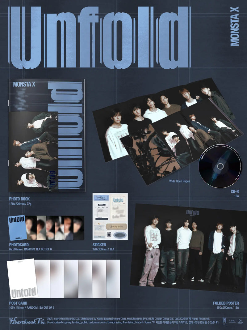 MONSTA X - US ALBUM - UNFOLD