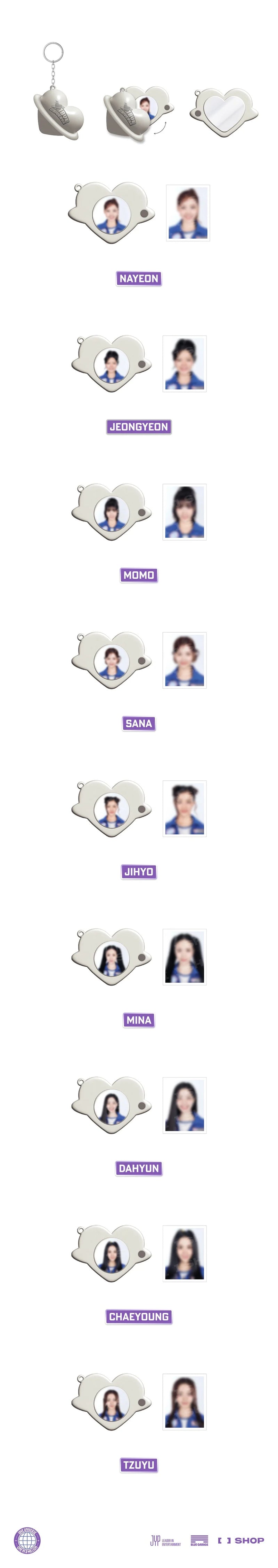 TWICE - LOCKET PENDANT KEYRING [2025 Fanmeeting '10VE UNIVERSE' Official MD]