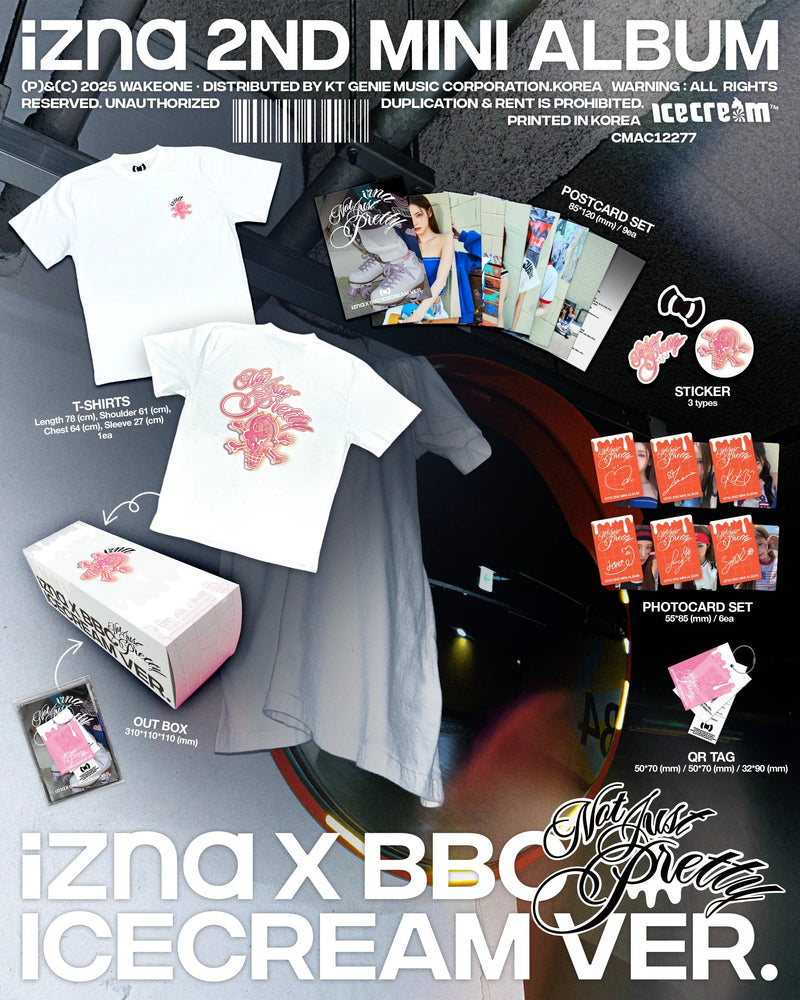 IZNA 2ND MINI ALBUM - NOT JUST PRETTY (IZNA X BBC ICECREAM VER.)