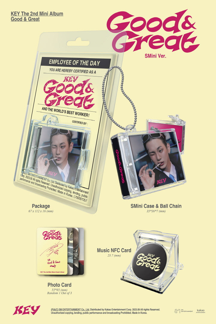 KEY - SHINee - 2ND MINI ALBUM - GOOD & GREAT (SMINI VER.)