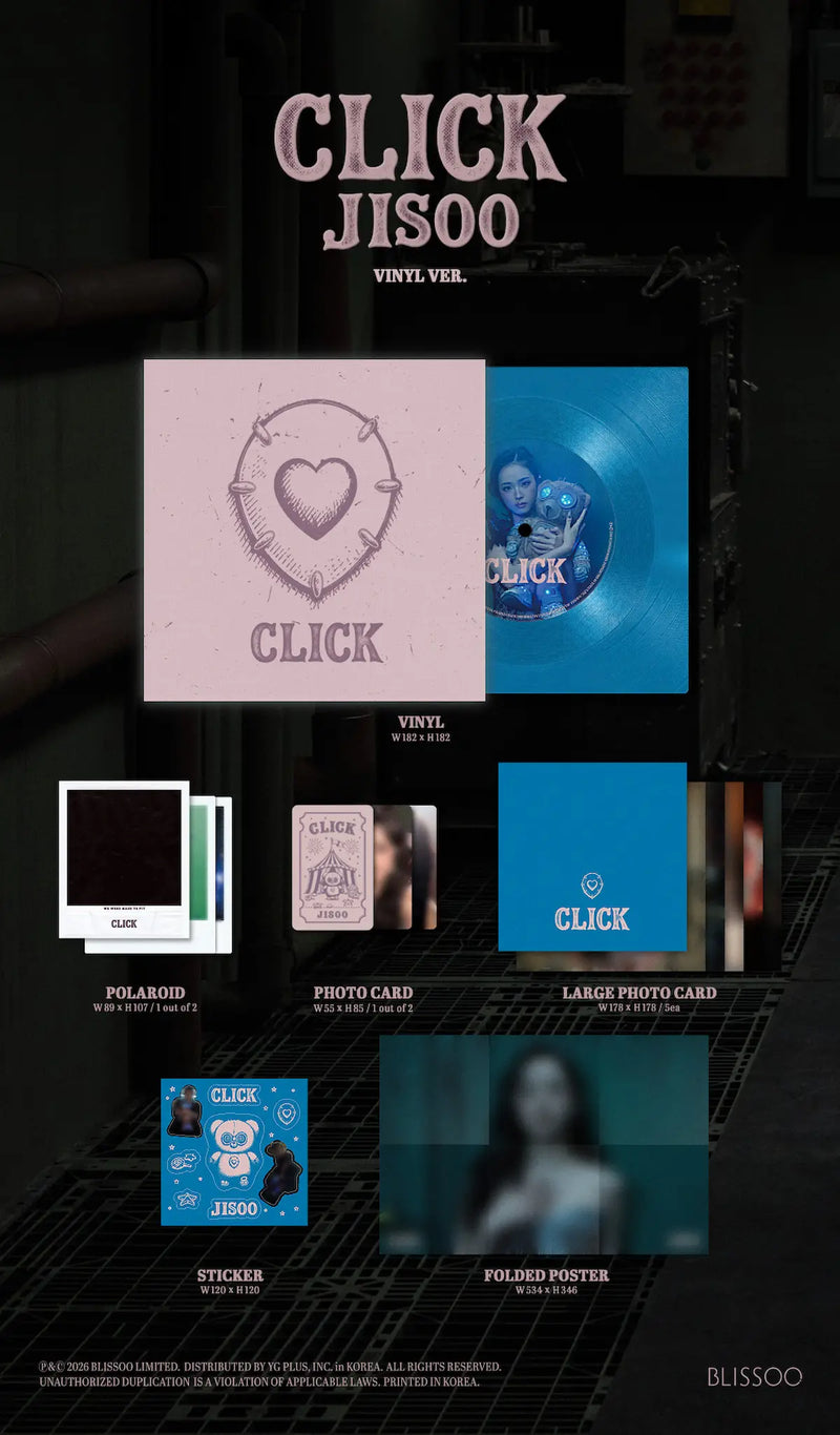 (PREORDER) JISOO SINGLE ALBUM - CLICK (VINYL VER.)