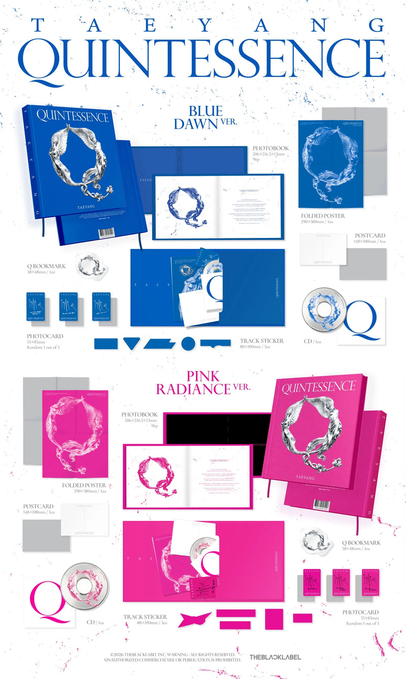 (PREORDER) TAEYANG ALBUM - QUINTESSENCE