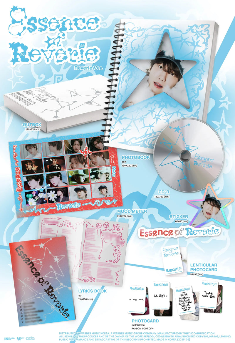 BAEKHYUN - ESSENCE OF REVERIE 5TH MINI ALBUM - (PHOTOBOOK VER.)