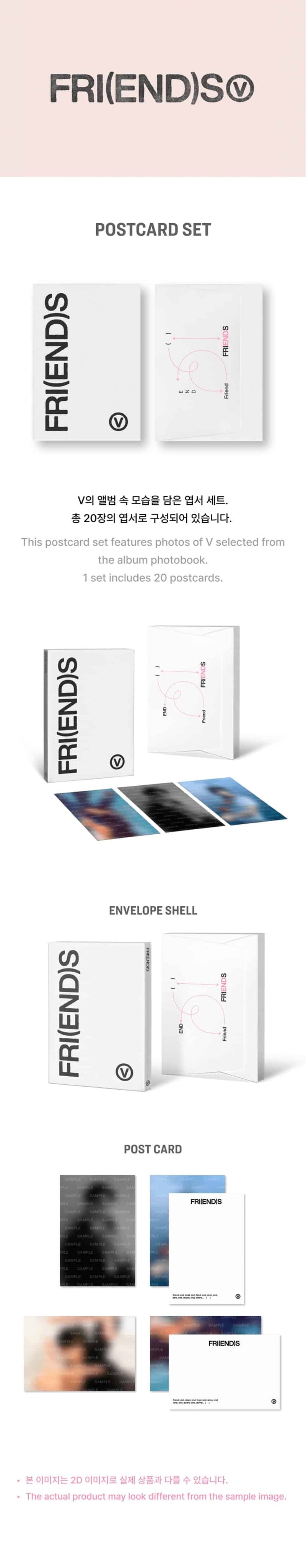 BTS - V - FRI(END)S POSTCARD SET