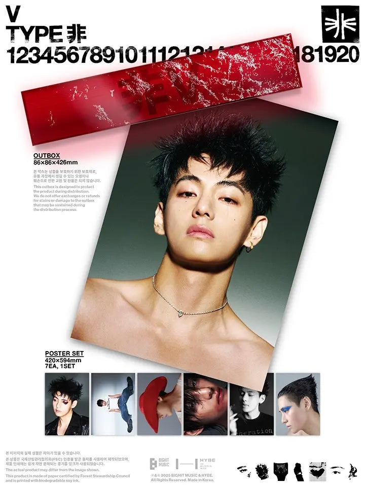 BTS - V PHOTOBOOK - TYPE 非 (POSTER SET)