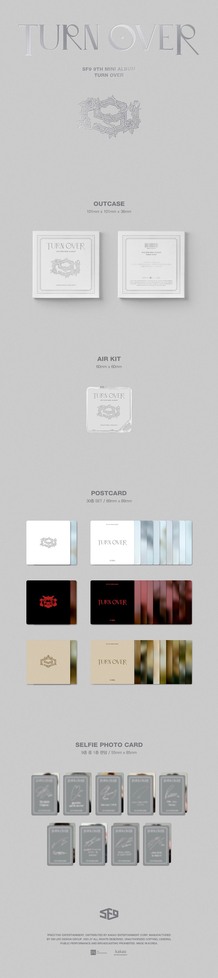 (DEAL) SF9 - 9TH MINI ALBUM - TURN OVER (AIR-KIT VER.)