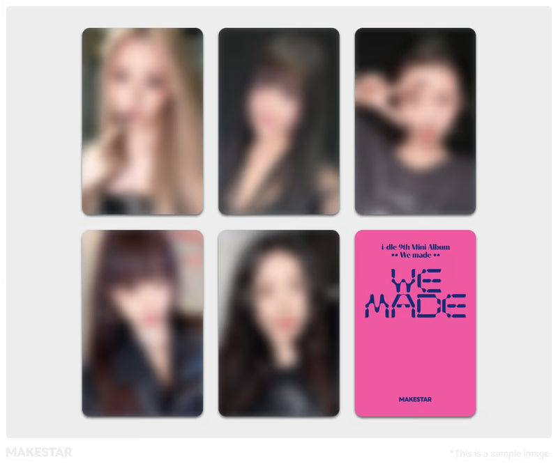 (MAKESTAR LUCKY DRAW EVENT) I-DLE - 9TH MINI ALBUM - WE MADE (POCAALBUM)