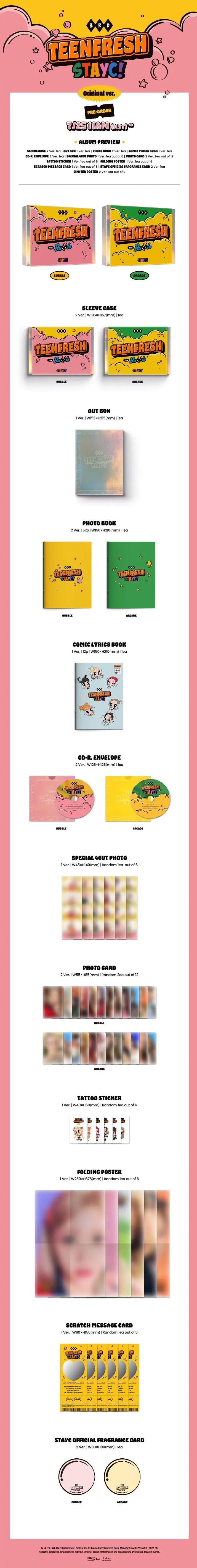 STAYC - 3RD MINI ALBUM - TEENFRESH (ORIGINAL VER.)