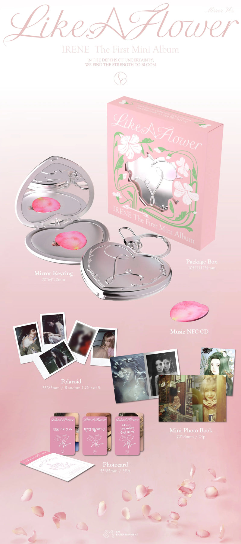 RED VELVET - IRENE 1ST MINI ALBUM - LIKE A FLOWER (MIRROR VER.)