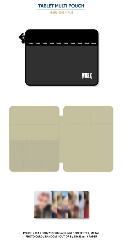 ATEEZ - OFFICIAL MD [GOLDEN HOUR : Part.1] - TABLET MULTI POUCH