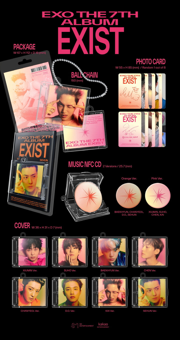 EXO - 7TH ALBUM - EXIST (SMINI VER.)