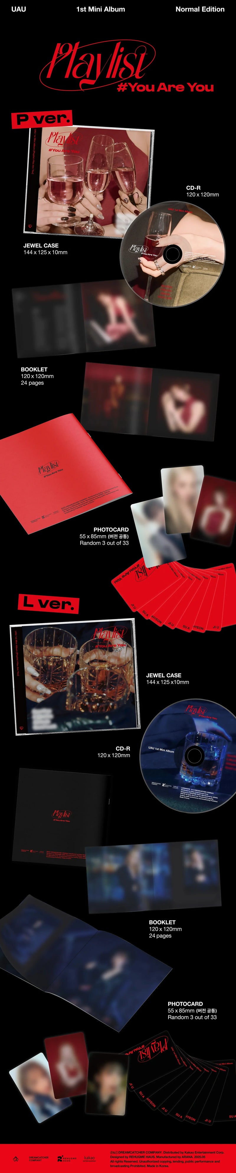 UAU - 1ST MINI ALBUM - PLAYLIST #YOU ARE YOU