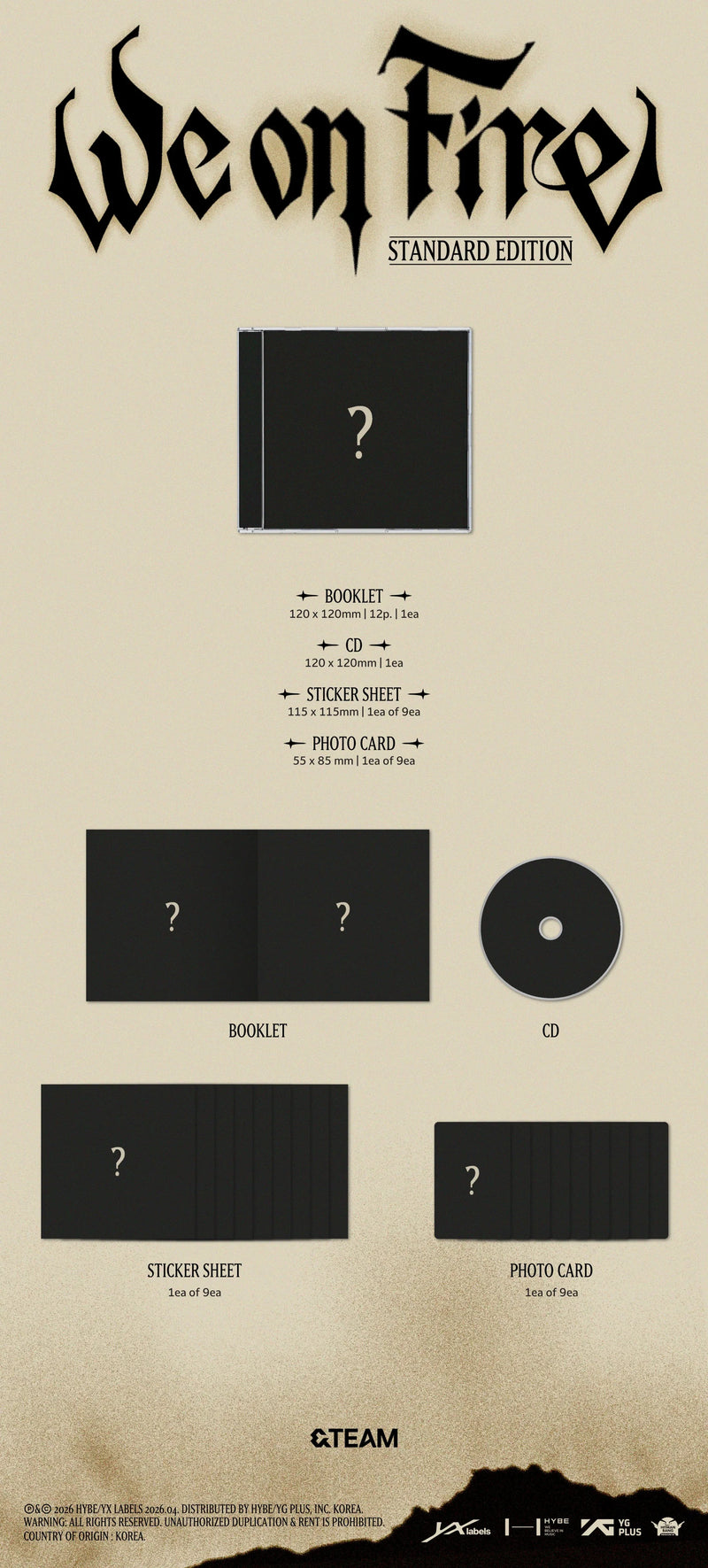 &TEAM - 3RD EP ALBUM - WE ON FIRE (STANDARD EDITION)