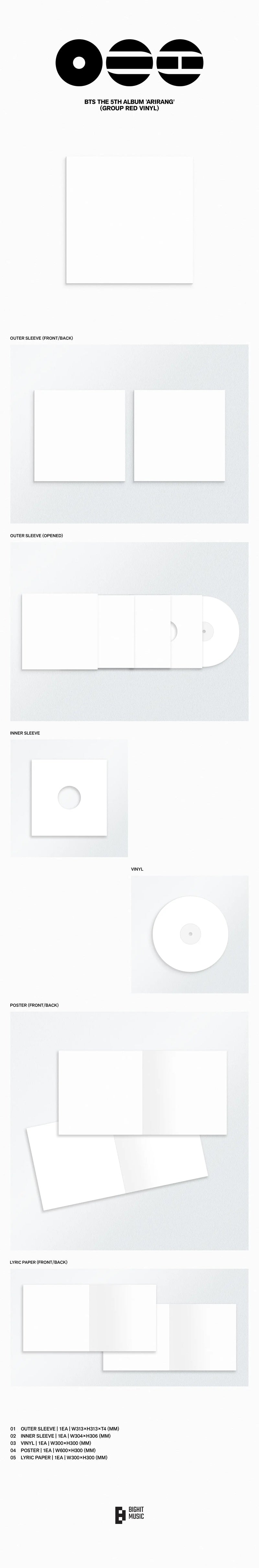 (PREORDER) BTS - 5TH ALBUM - ARIRANG (STANDARD VINYL VER.)