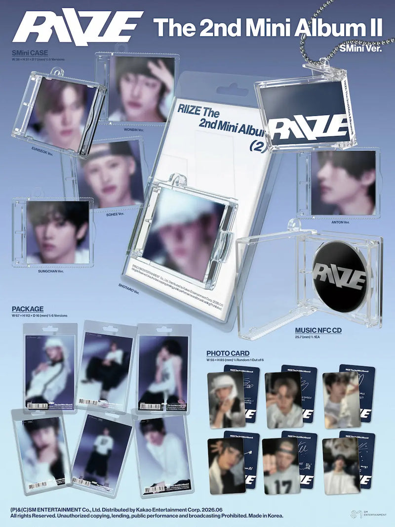 RIIZE - 2ND MINI ALBUM - II (SMINI VER.)