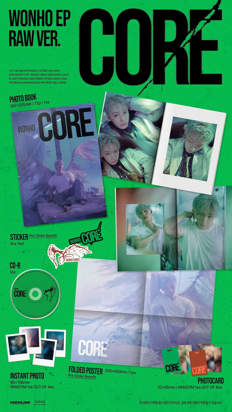 WONHO - EP ALBUM - CORE — Oh Seoul Happy WONHO - EP ALBUM - CORE — Oh Seoul Happy