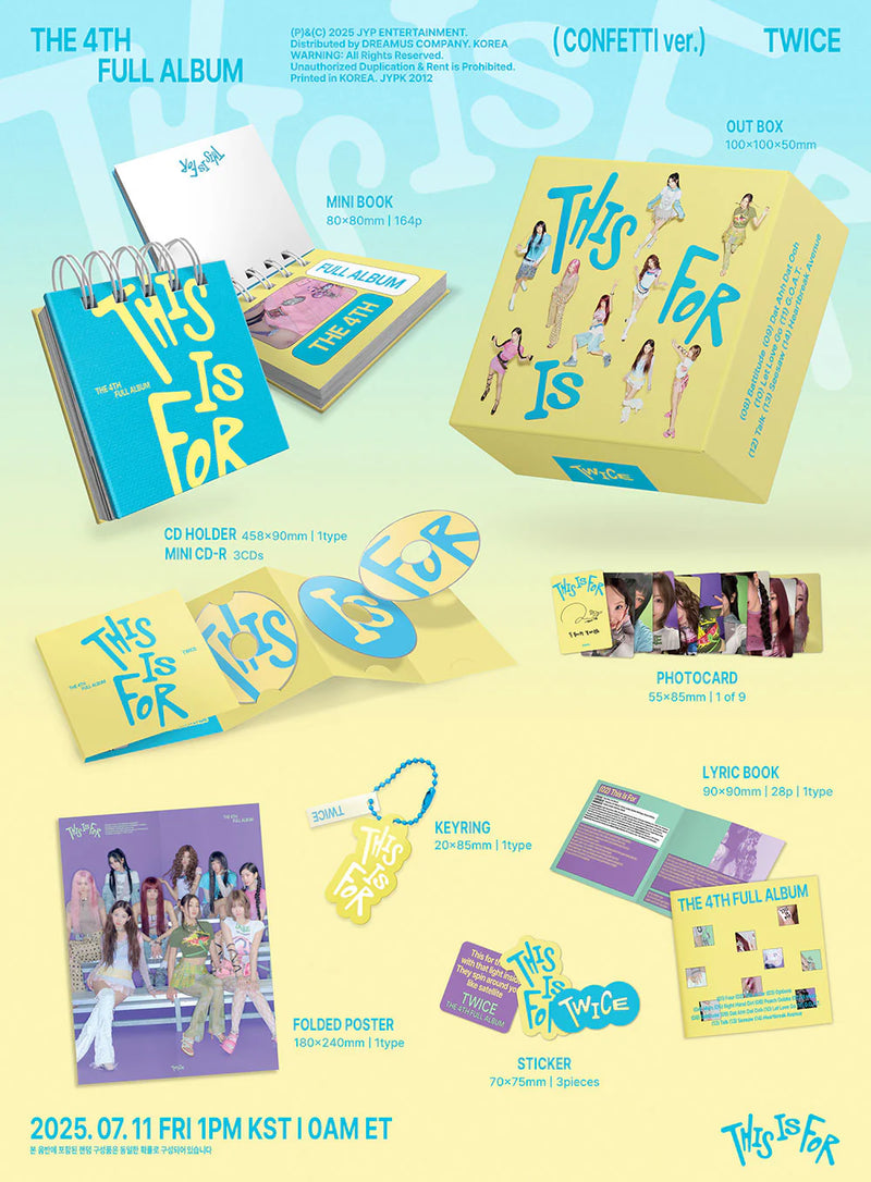 TWICE 4th Album - THIS IS FOR (CONFETTI VER.)