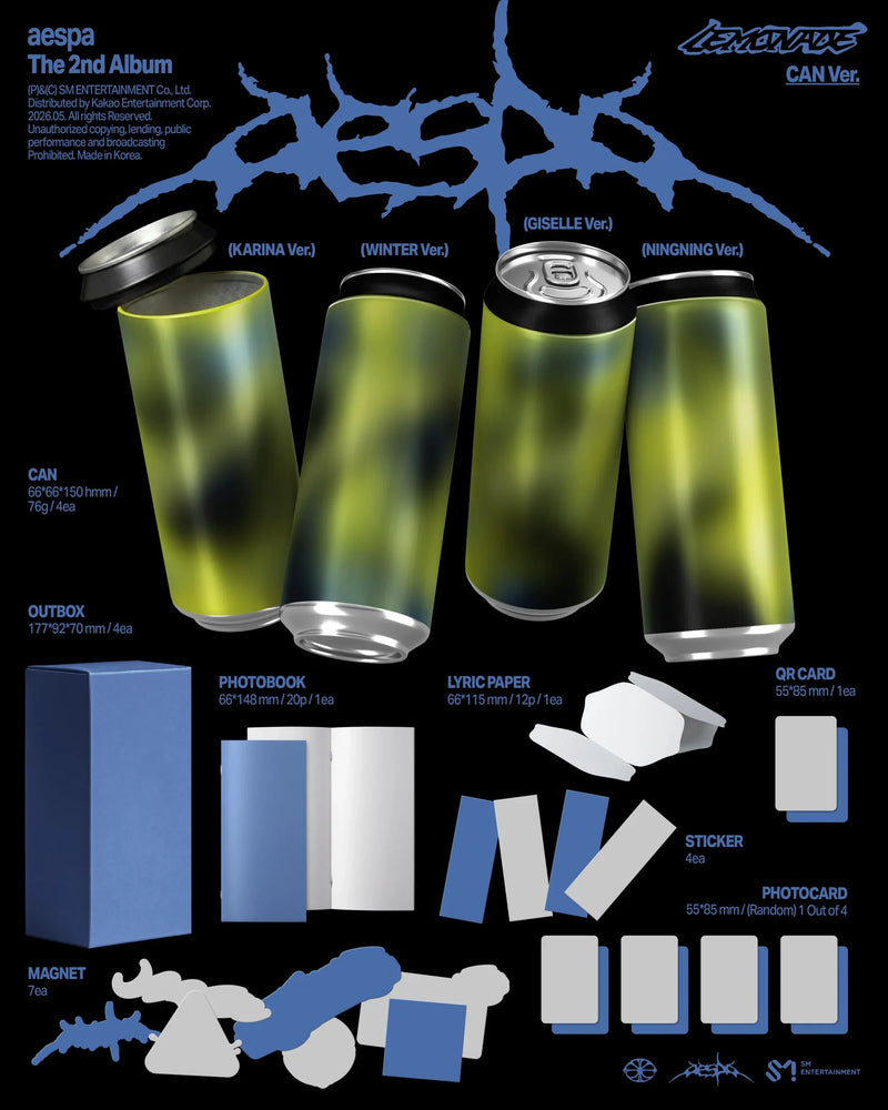 (PREORDER) AESPA - 2ND ALBUM - LEMONADE (CAN VER.)