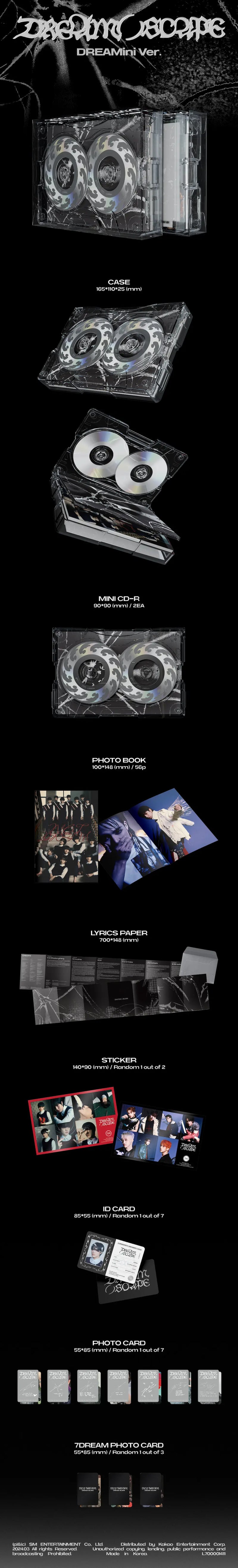 NCT DREAM - 5TH MINI ALBUM - DREAM()SCAPE (DREAMini VER) (CASE VER)