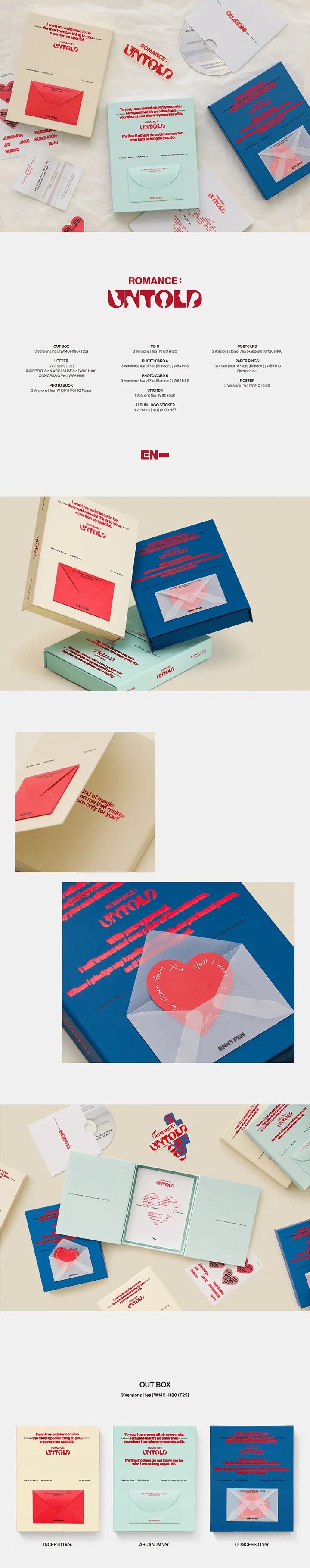 ENHYPEN - 2ND ALBUM - ROMANCE : UNTOLD