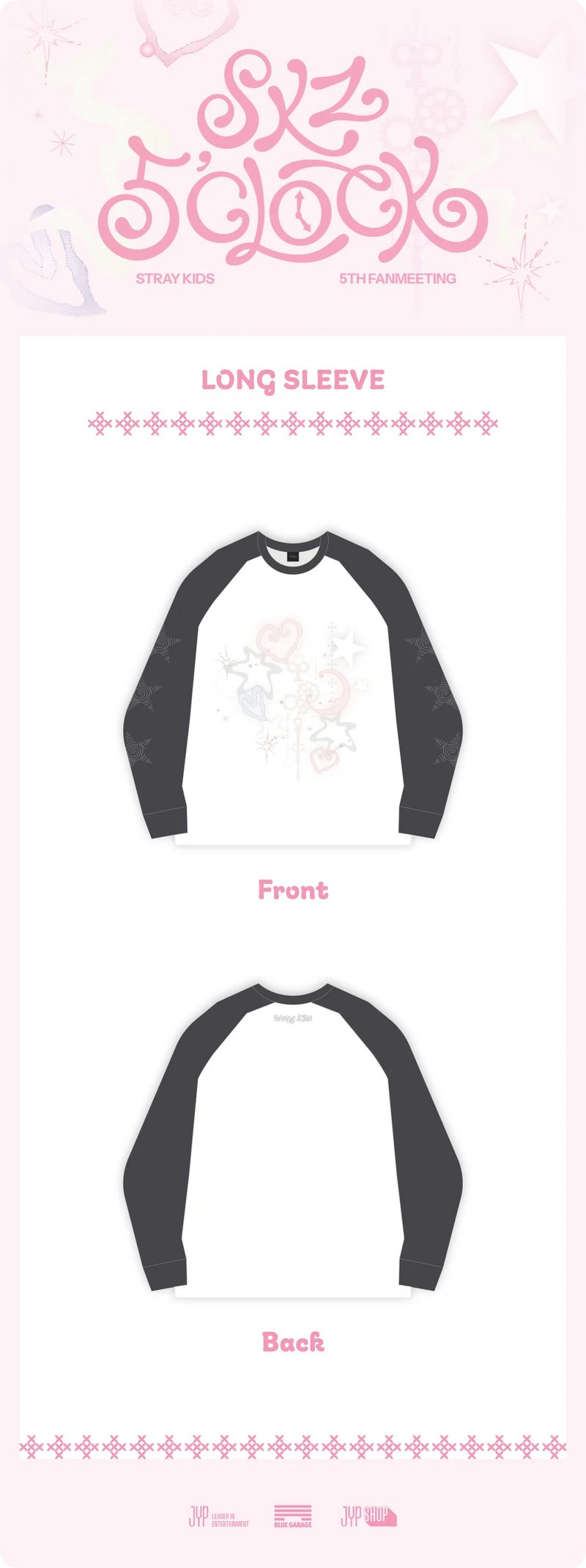 (PREORDER) STRAY KIDS - SKZ 5'CLOCK 5TH FAN MEETING OFFICAL MD LONG SLEEVE