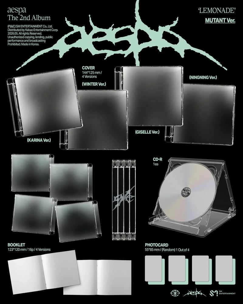 (PREORDER) AESPA - 2ND ALBUM - LEMONADE (MUTANT VER.)