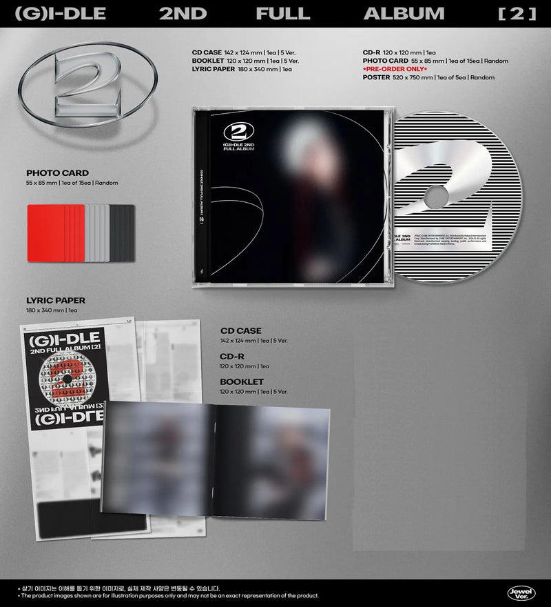 (DEAL) (G)I-DLE - 2ND ALBUM - 2 (JEWEL CASE VER.)