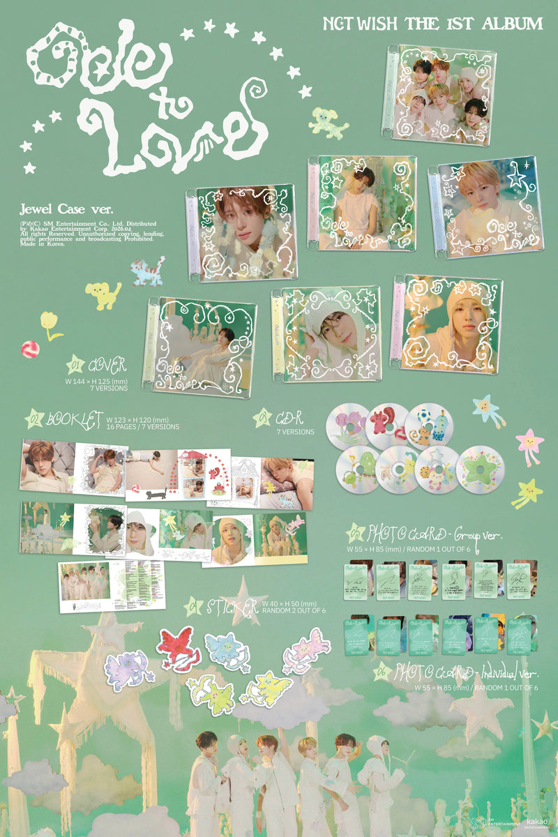 NCT WISH - 1ST ALBUM - ODE TO LOVE (JEWEL CASE VER)