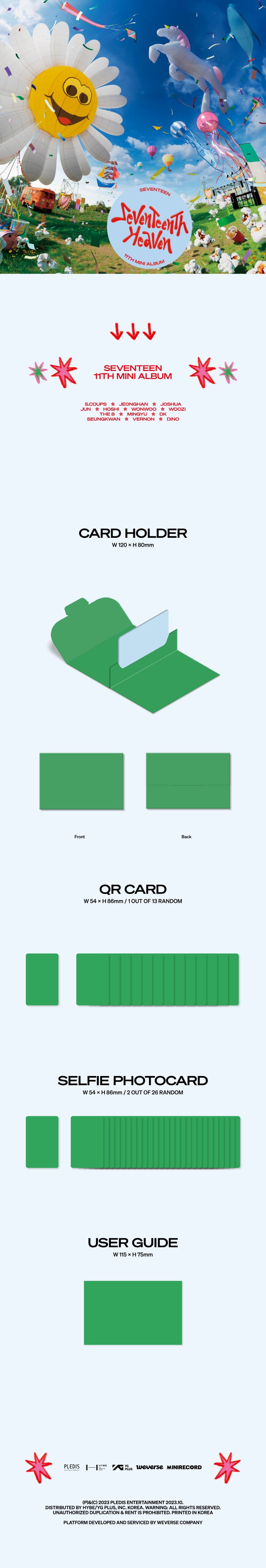 SEVENTEEN - 11TH MINI ALBUM - SEVENTEENTH HEAVEN (WEVERSE ALBUM VER.)