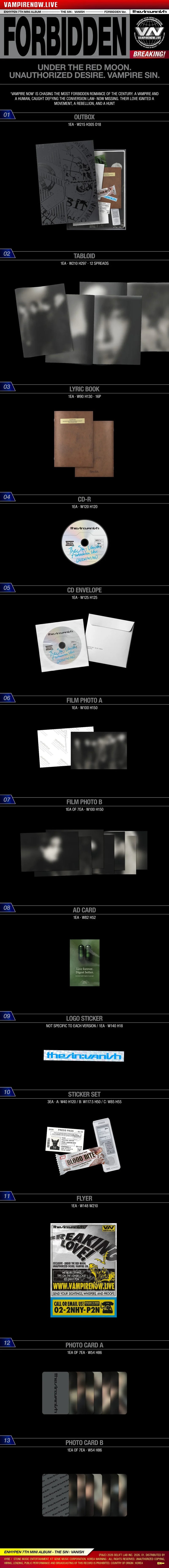 ENHYPEN 7th Mini Album - THE SIN : VANISH