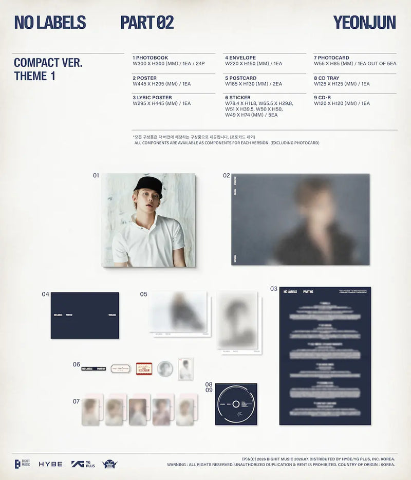 YEONJUN (TXT) - NO LABELS: PART 02 (COMPACT VER.)