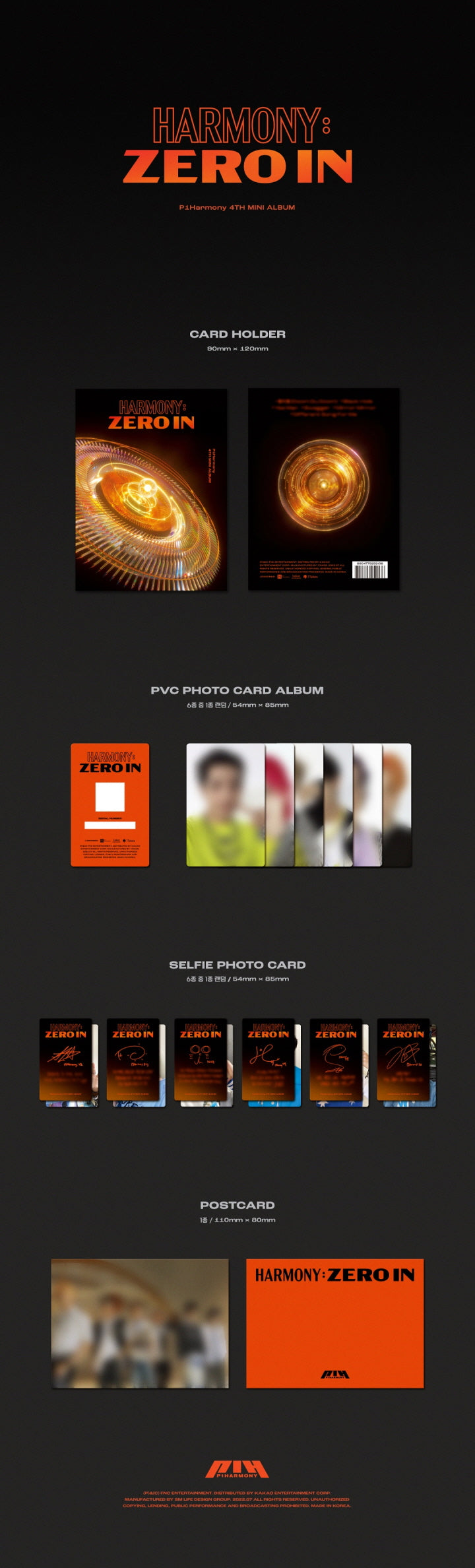 P1HARMONY - 4TH MINI ALBUM - HARMONY : ZERO IN (PLAT VER.)