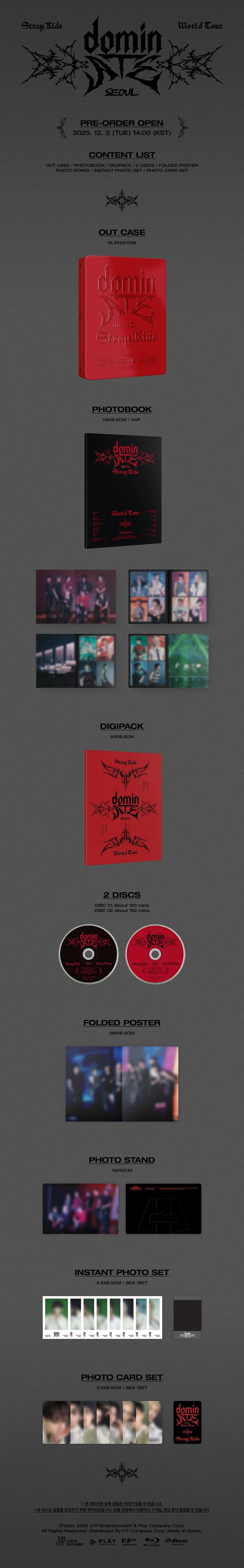 (PREORDER) STRAY KIDS - WORLD TOUR DOMINATE SEOUL BLU-RAY