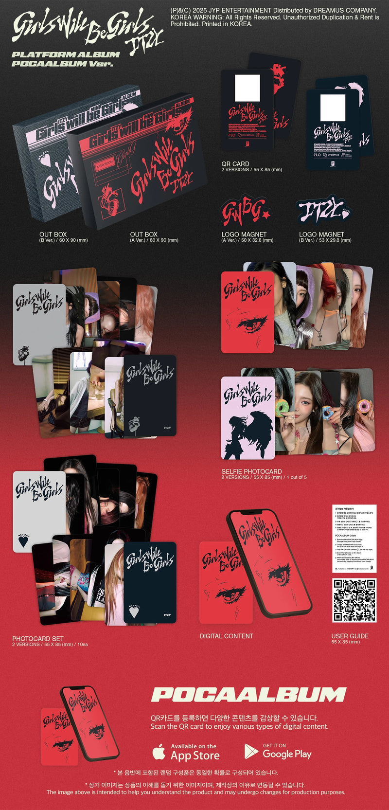 ITZY - ALBUM - GIRLS WILL BE GIRLS (PLATFORM ALBUM POCA ALBUM)