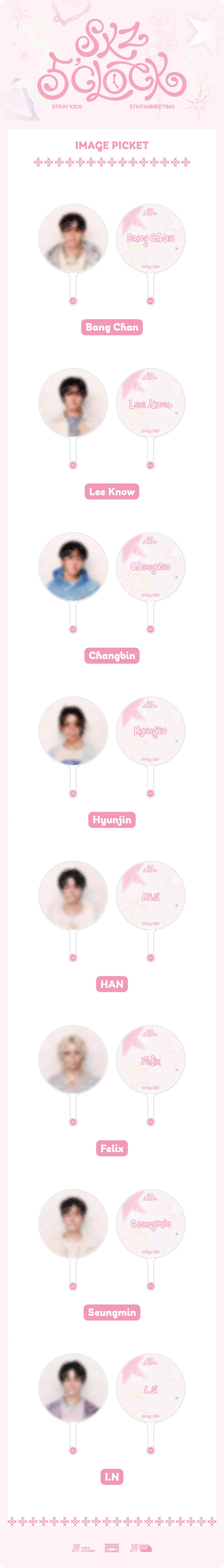 STRAY KIDS - SKZ 5'CLOCK 5TH FAN MEETING OFFICAL MD IMAGE PICKET