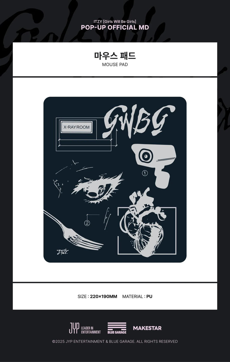 ITZY - ALBUM - GIRLS WILL BE GIRLS - OFFICIAL MD - MOUSE PAD
