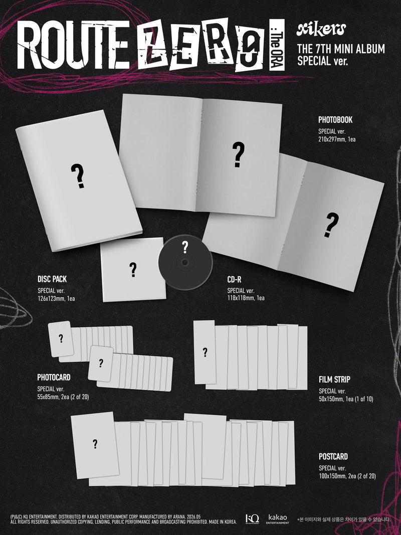 (PREORDER) XIKERS - 6TH MINI ALBUM - ROUTE ZERO : THE ORA (SPECIAL VER.)