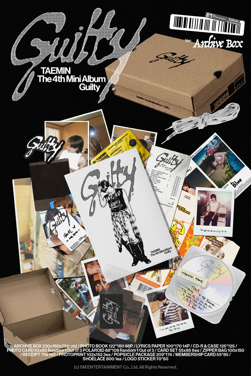 SHINee - TAEMIN - 4TH MINI ALBUM - GUILTY (ARCHIVE BOX VER.)
