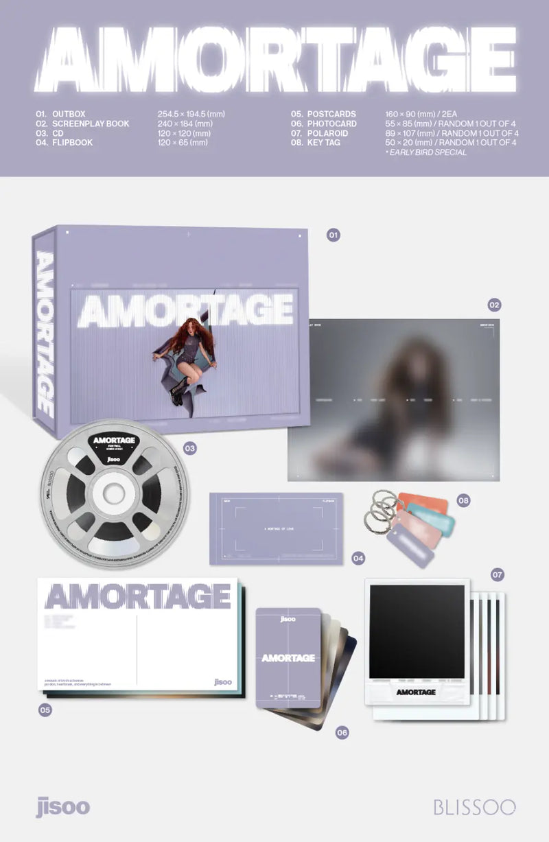 BLACKPINK - JISOO - MINI ALBUM - AMORTAGE (EXCLUSIVE VER.)