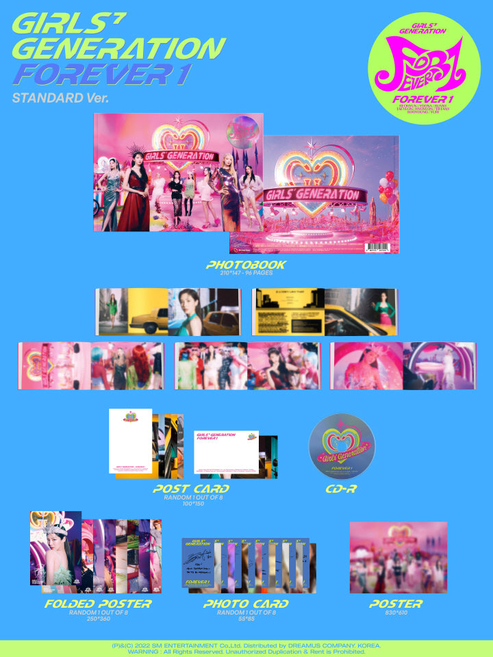 GIRLS' GENERATION - 7TH ALBUM - FOREVER 1 (STANDARD EDITION)