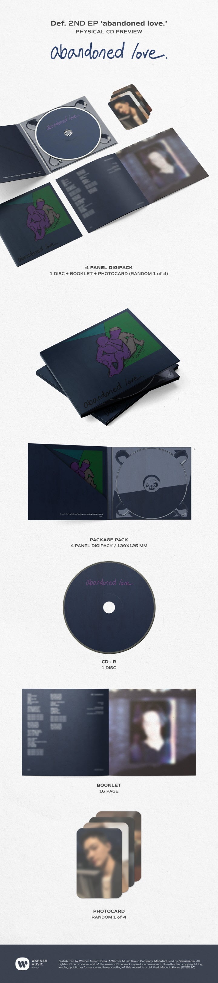 GOT7 - JAY B -  DEF. 2ND EP ALBUM - ABANDONED LOVE. (LIMITED EDITION)